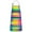 Colorful Striped Tie, variant on Colorful Rainbow Tie Dye Spiral Pattern Apron-Garden Aprons for Women with Pockets-Cotton Linen Waterproof Kitchen Cooking Gardening Aprons Adjustable for Kitchen,Cooking,BBQ and Salon 33x27 Inch