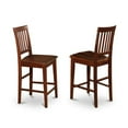 thumbnail image 2 of East West Furniture Buckland 3-piece Counter Height Pub Table Set in Mahogany, 2 of 4