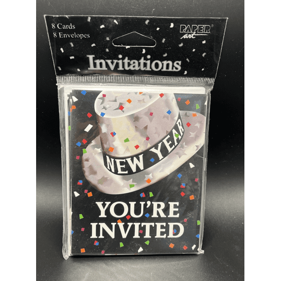 New Years Eve Celebration Invitation Fill-In 8 Count