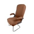 thumbnail image 4 of DOLITY Stretchy Office Armchair Cover Slipcover for Computer Chair Desk Chair coffee, 4 of 8