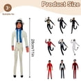thumbnail image 3 of Michael Poseable Plush Doll – 11 Inch Soft Stuffed Figure with Wireframe, Bendable Pop Star Doll for Desk Display, Collectible Music Gift for Fan,1Pcs, 3 of 9