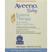 Aveeno Baby Wash Packet Soothing Bath Treatment 3.75Oz X 5Ct, 6-Pack