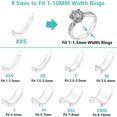 thumbnail image 5 of 8 Sizes Silicone Invisible Ring Size Reducer Adjuster Ring Sizer Fit Any Rings, 5 of 5