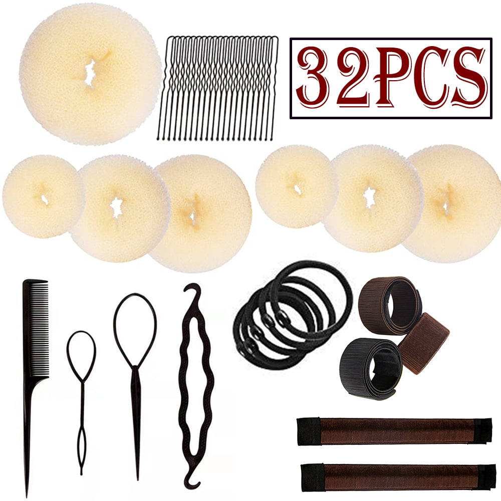 Dicasser 32/79PCS Hair Styling Accessories Kit Set Bun Maker Hair Braid