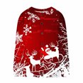 thumbnail image 4 of Enjoytime Cropped Jacket Women Christmas Printed Long Sleeve Button Down Cardigans Plus Size Fashion Casual Outerwear Winter Coats, 4 of 5