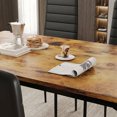 thumbnail image 3 of 5 Pieces Dining Table Set for 4, Modern Wooden Kitchen Table and 4 Upholstered PU Leather Chairs, Small Dinette for Dining Room, Breakfast Nook, Apartment-Retro Tabletop, 3 of 8