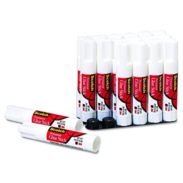 scotch permanent glue sticks, 18pack, nontoxic, .28 ounces (600818