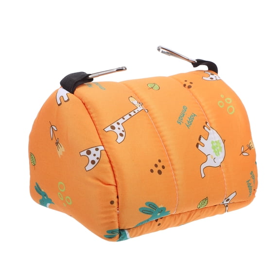 Amosfun Yellow Parrot Nest Bed Soft Lint Winter Warming for Small Pets
