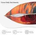 thumbnail image 3 of KLL Romantic Roses Sunset Ocean Decorative Throw Pillow Covers Velvet Soft for Couch Sofa Bedroom Living Room Outdoor (No pillow core)-, 3 of 5