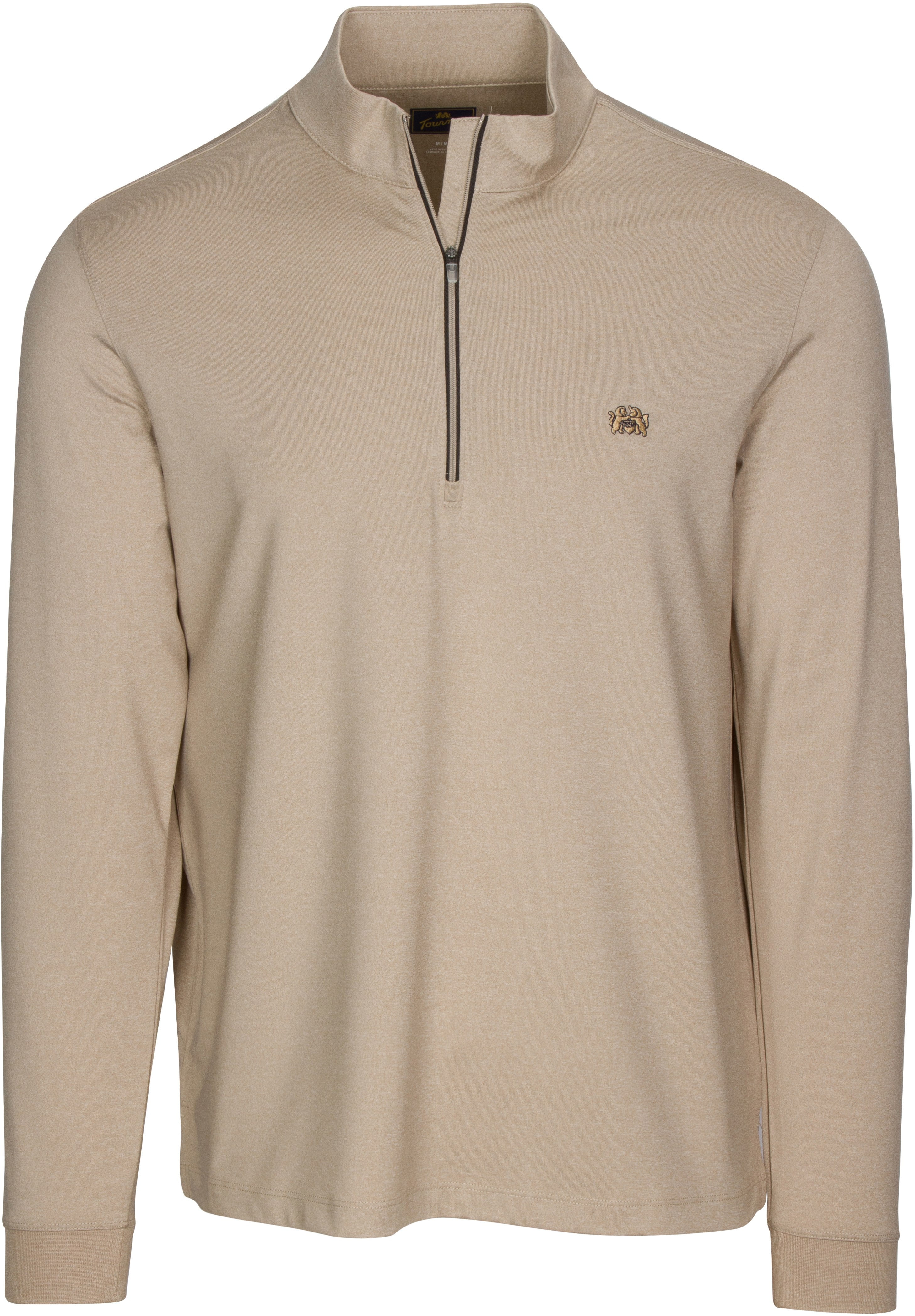Tourney Men's Knit Quarter Zip Mock Performance Golf Pullover