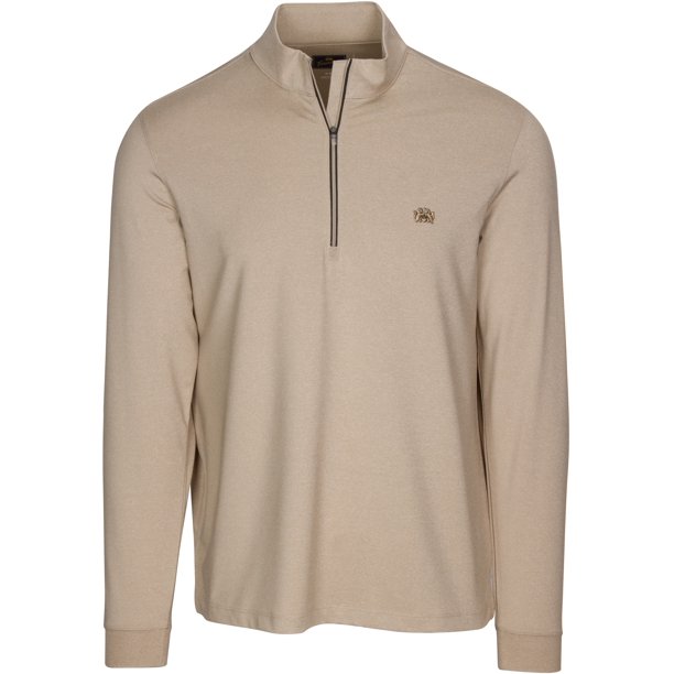 Tourney Men's Knit Quarter Zip Mock Performance Golf Pullover Walmart