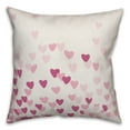 thumbnail image 2 of Creative Products Pink Hearts 18x18 Spun Poly Pillow, 2 of 3