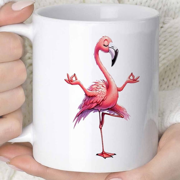 Novelty Flamingo Design Mug Coffee Cup Juice Cup 11OZ