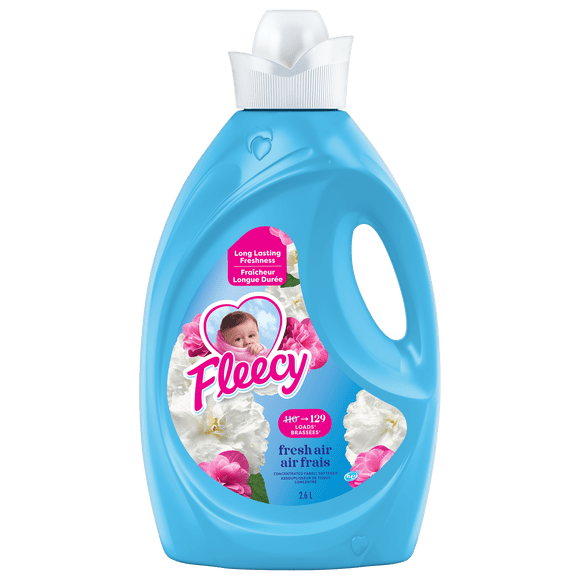 Fleecy Concentrated Fabric Softener, Fresh Air Scent, 2.6 L