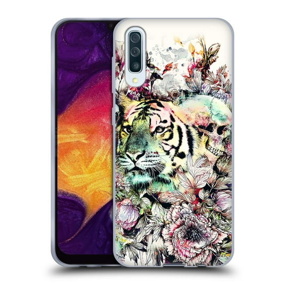 Head Case Designs Officially Licensed Riza Peker Animals Tiger Soft Gel Case Compatible with Samsung Galaxy A50/A30s (2019)