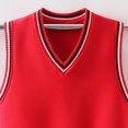 thumbnail image 6 of SERTGUTR Boys V Neck Sweater Vest, Striped Ribbed Trim Sleeveless Knit Pullover, School Uniform Classic Fit, Everyday Layering Top, 6 of 9
