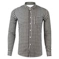 thumbnail image 5 of Tisuna Boys Long Sleeve Shirts Kids Stand Collar Button Down Plaid Tops Comfortable Festival Casual Wear Shirts For Toddler And Tweens 4-13 Years, 5 of 5