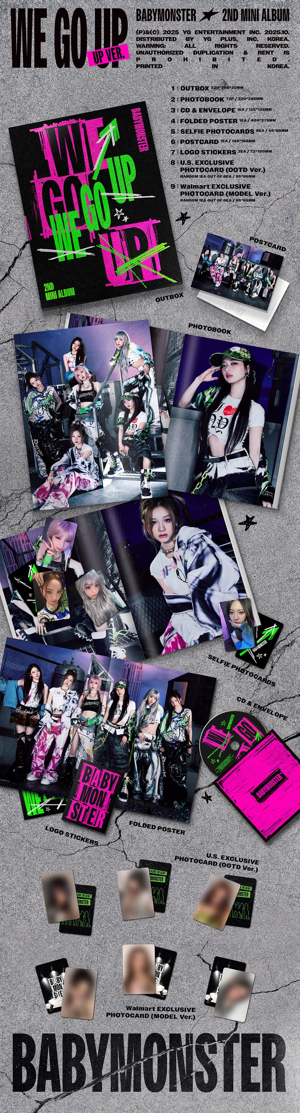 BABYMONSTER - WE GO UP (UP Ver.) - Walmart Exclusive CD - Walmart.com