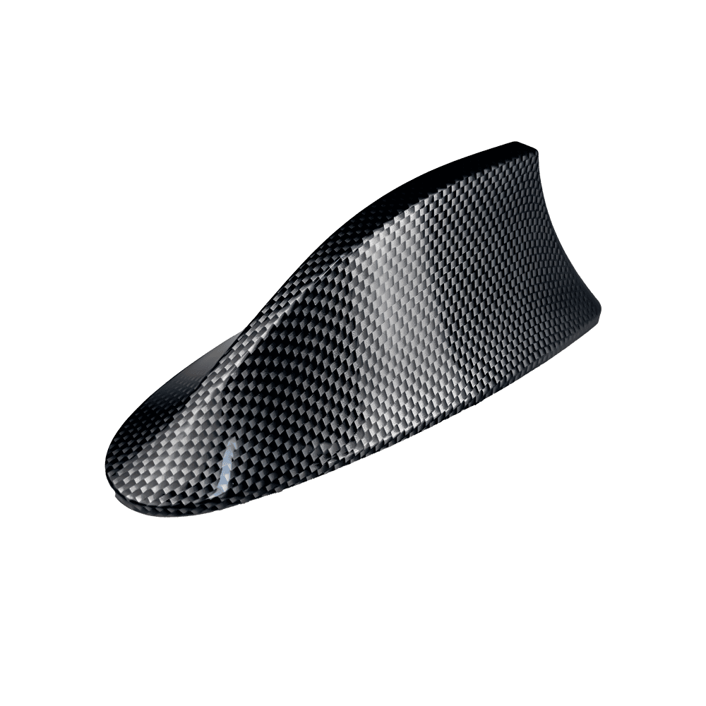 Shark Fin Antenna Carbon Fiber Car Antenna AM/FM Radio Signal Roof Aerial for Auto SUV Truck