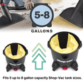 thumbnail image 5 of Shop Vac Type H - Shop-Vac 5-8 Gallon* High Efficiency Disposable Filter Bags (2 pack), 5 of 9