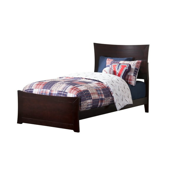 Traditional Bed Frame with Footboard - Solid Wood Bed - Elegant Bedroom Furniture - HomeStock