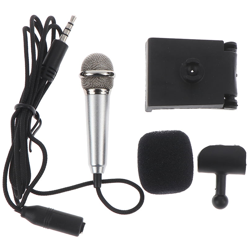 Universal 3.5mm Mini Mic Microphone Stereo Karaoke Record Sound For Smart Phone 