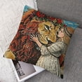 thumbnail image 7 of Acheng The Moon Sun Flannel Throw Pillow Case,Daughter Sister Astrology Lovers Gifts, Mom, Gifts,Cushion Cover for Sofa Couch Bed Girl Room College Dorm,Set of 2 White(Two Size Print) 18x18in, 7 of 7