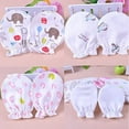 thumbnail image 3 of Newborn Baby Cotton Gloves Sleep Sleeping No Scratch Mitten Mittens Mitts Set, 3 of 6