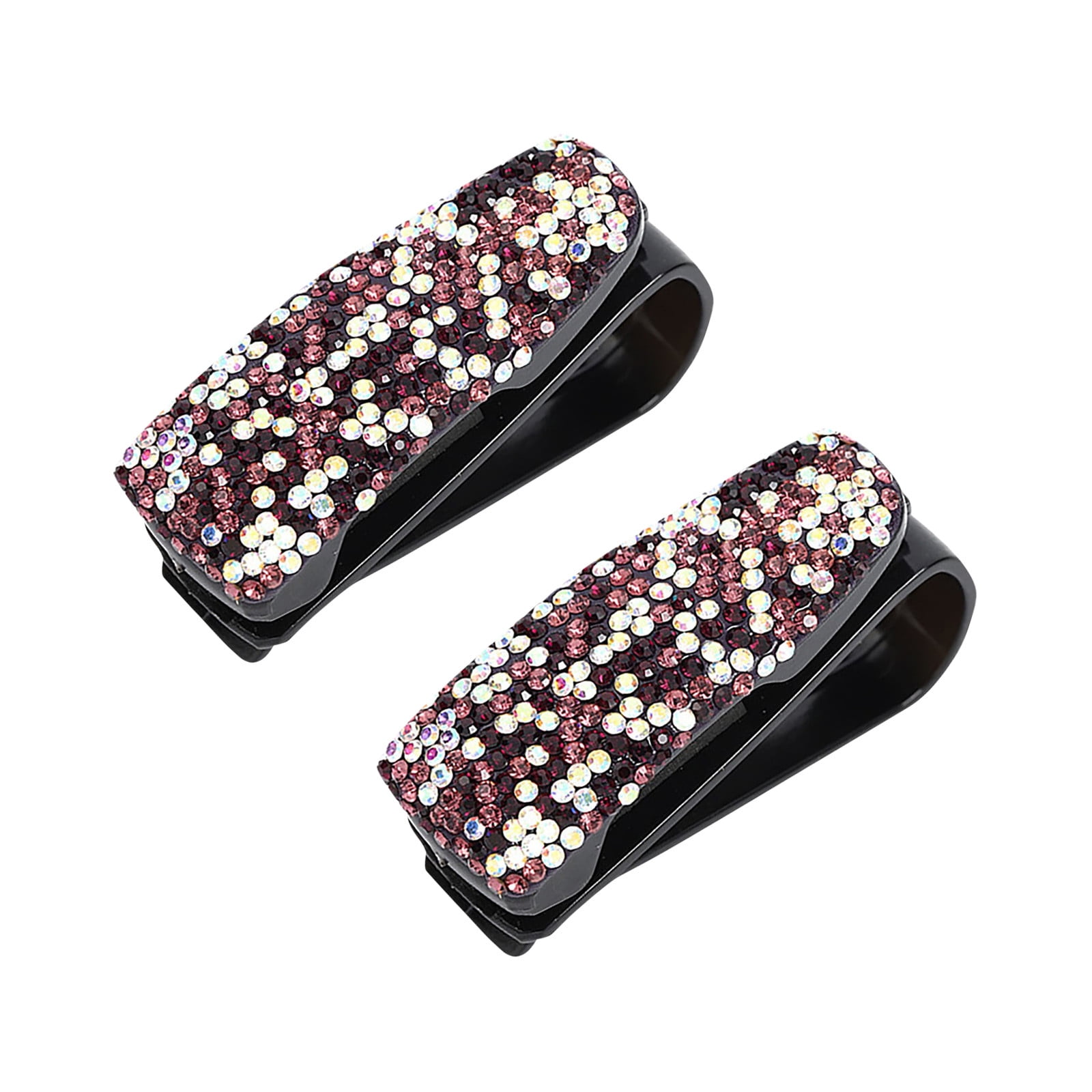 EJWQWQE Car Glasses Clip With Diamonds Creative Car Glasses Clip Bill