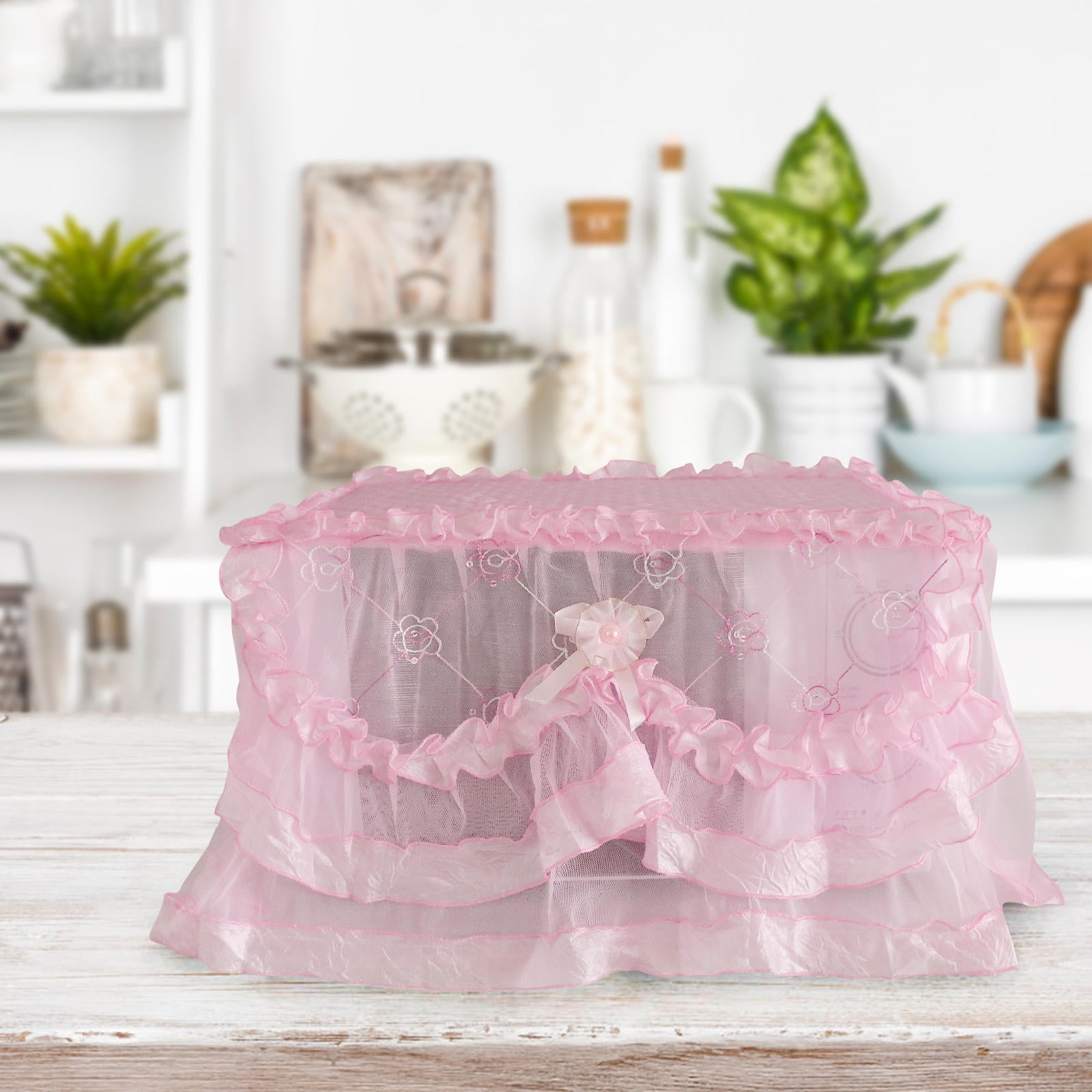 LOLIPPYY Microwave Cover 1Pc Polyester Protector for Oven Use, Dust and Splash Guard for Kitchen Appliances