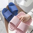 thumbnail image 5 of Hotel Slippers Anti-Slip Massage Sandals for Bathing Dark Blue, 5 of 5