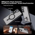 thumbnail image 3 of for Samsung Galaxy S23 Magnetic Case with Invisible Stand Compatible with MagSafe Strap Grip Holder Translucent Back Magnetic S23 Case Shockproof Reinforced  Drop Protection Case, 3 of 14