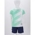 thumbnail image 5 of iixpin Kids Boys Sports Shorts Set Football Team Training Uniform Shirts and Shorts Set Mint Green 5-6, 5 of 7