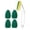 Green, variant on Sponge Brush (4 Replacement Heads)， Scratch Dishwand Heavy Duty Dish Wand Pack (1 Handle and 5 Replacement Sponge Heads) Soap Dispenser Scrubber