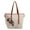 Tan, variant on MKF Collection Hampton Tote Bag Woven Beach Large Shoulder Bag by Mia K