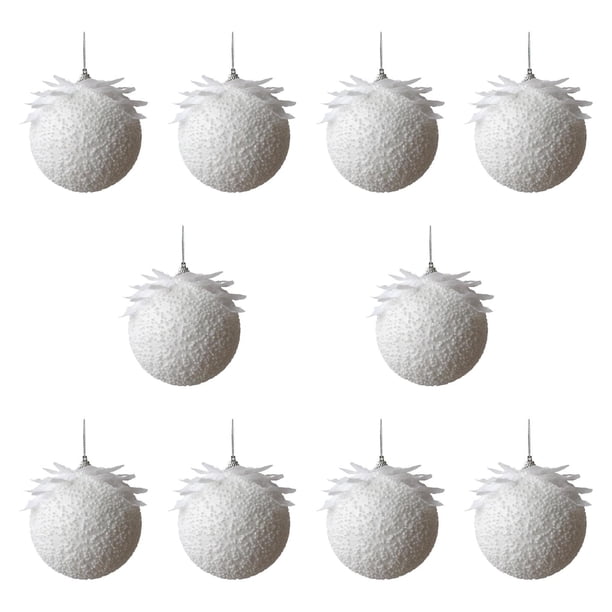 10 adornos colgantes de Navidad Macarena 8 cm reutilizables para fiestas