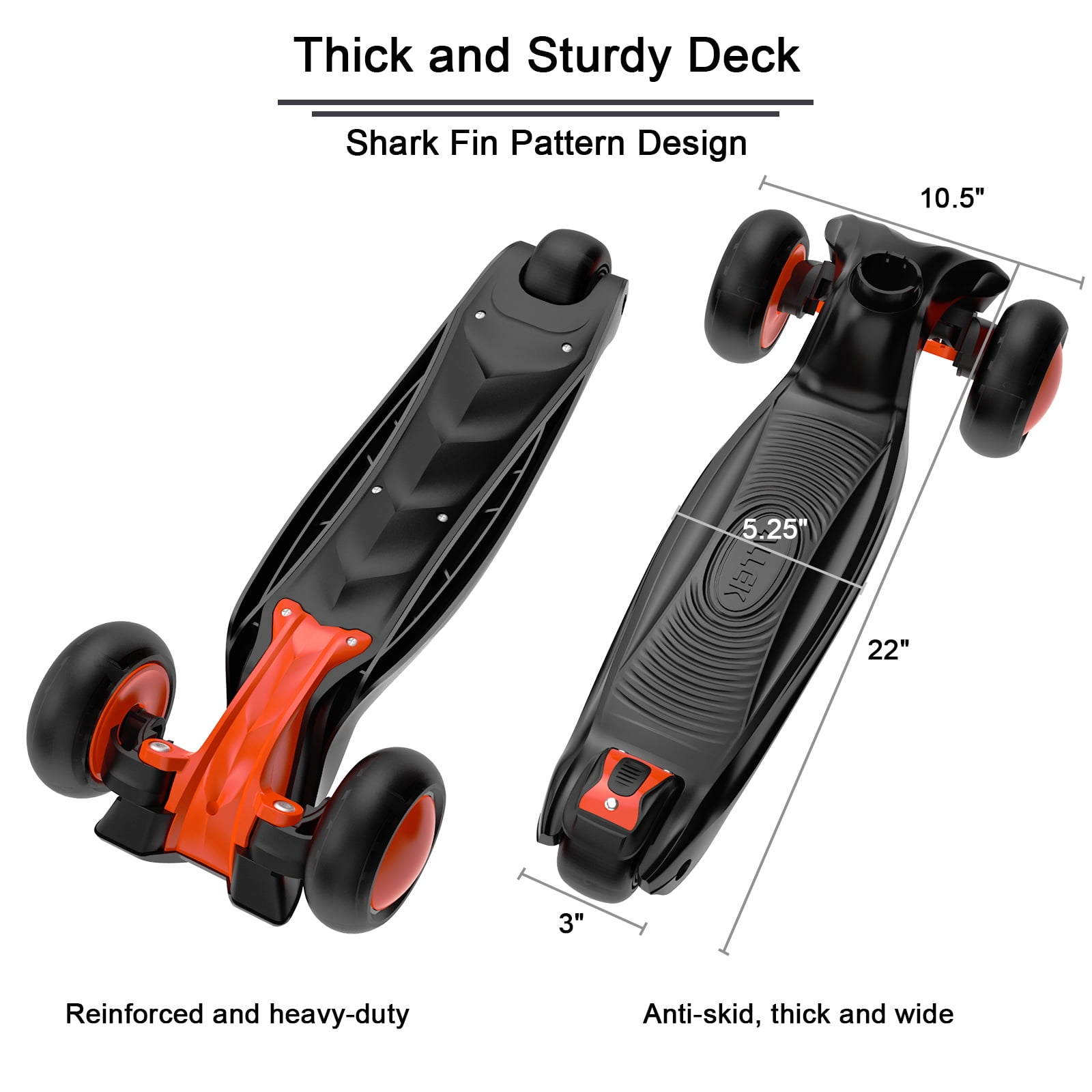 Allek 3 wheel kick cheap scooter