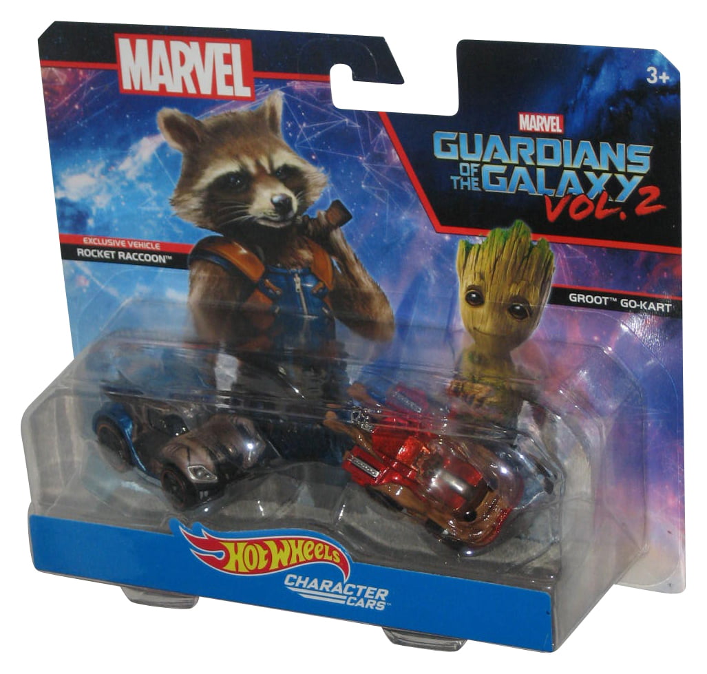 Hot Wheels Marvel Guardians Of The Galaxy Vol .2 Rocket Racoon 3/8 Collectible 