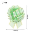 thumbnail image 2 of 2 Pcs 10 Inch Giant Large Pull Bow Big Metallic Car Bows Ribbon with Gold Edge for Wedding Presents Gift Wrapping Christmas, Light Green, 2 of 6
