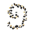 thumbnail image 1 of Artificial Maple Leaf Lamp String 10ft Halloween Plastic Bright And Cute Multicolor 300cm Holiday Sturdy Black Party Rattan, 1 of 14