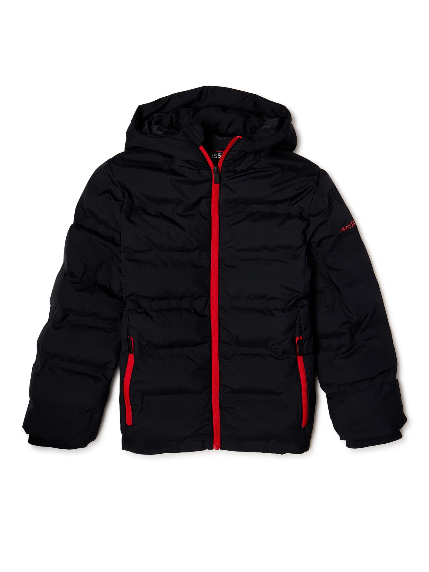Swiss Alps Boys Heavyweight Quilted Jacket, Sizes 816