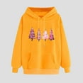 thumbnail image 2 of Lenpel Christmas Sweatshirts for Women Long Sleeve Drawstring Graphic Pullover Hoodies Fashion Fall Outfits, 2 of 5