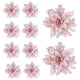 thumbnail image 2 of 10x Adornos de arreglo floral de Pascua navideña de 14,5 cm con flores brillantes para Rosa, 2 of 9