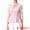 Pink, variant on DARING DIVA Women's Peplum Mock Neck Buttons Ruffled Pleated 3/4 Sleeve Blouses L White