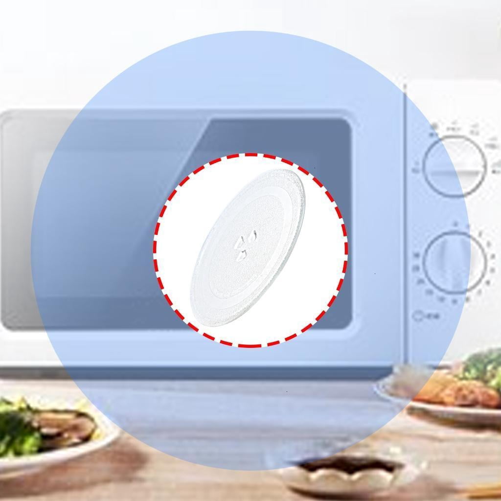 Microwave Glass Turntable 24.5cm Y-Base Heatproof Rotating Plate Dishwasher Safe Replacement