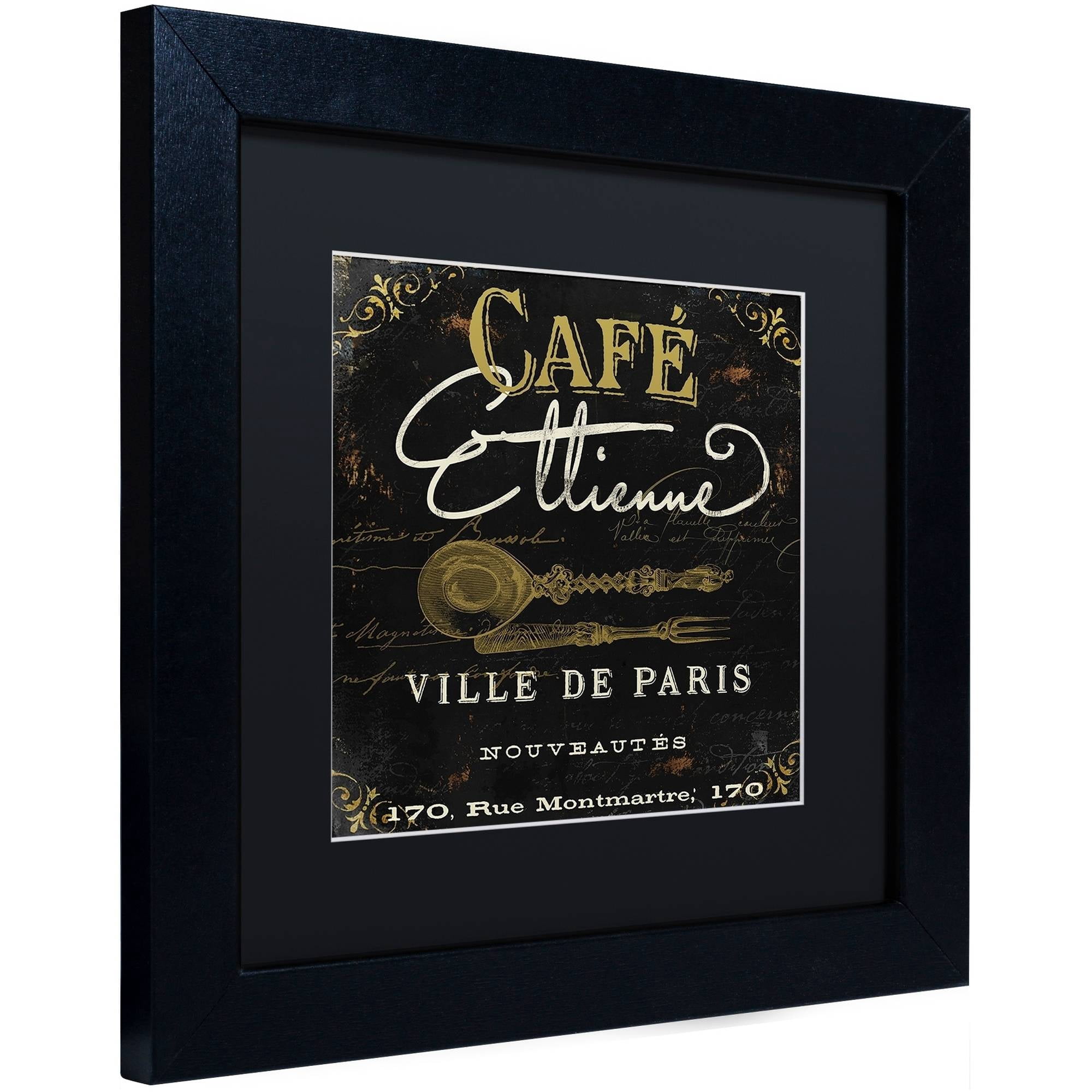 Trademark Fine Art "La Cuisine II" Canvas Art by Color Bakery Black Matte, Black Frame