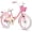 Pink & White, variant on Glerc Maggie 16 inch Kids Girls Bike for Ages 4-7 Years Old Children, Princess Style Kids Bicycle with Doll-Seat & Basket & Training Wheels, Blue