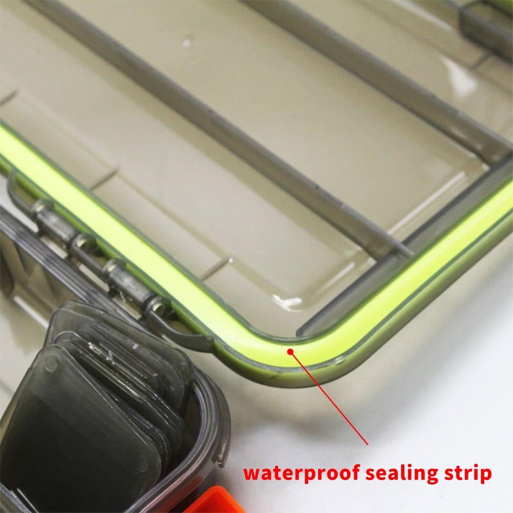 Yihuala Versatiles Fishing Gear Storage Box With Leakproof Sealing Removable Fishing Tackle Box Baits Hook Fishings Gear