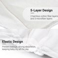 thumbnail image 5 of Washable Diaper Pad Pack of 5 Cotton Changing Pads Elastic Design Strong Absorbtion Soft & Breathable Diaper Mats for Baby Infants Toddlers, 5 of 5