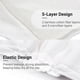 thumbnail image 5 of Washable Diaper Pad Pack of 5 Cotton Changing Pads Elastic Design Strong Absorbtion Soft & Breathable Diaper Mats for Baby Infants Toddlers, 5 of 5